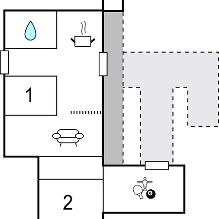 2 Bedroom In Skarup Fyn Apartmán *